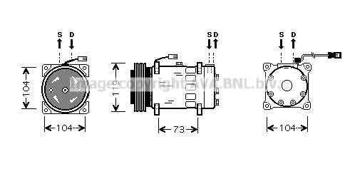 AVA QUALITY COOLING Kompressori, ilmastointilaite CNK180